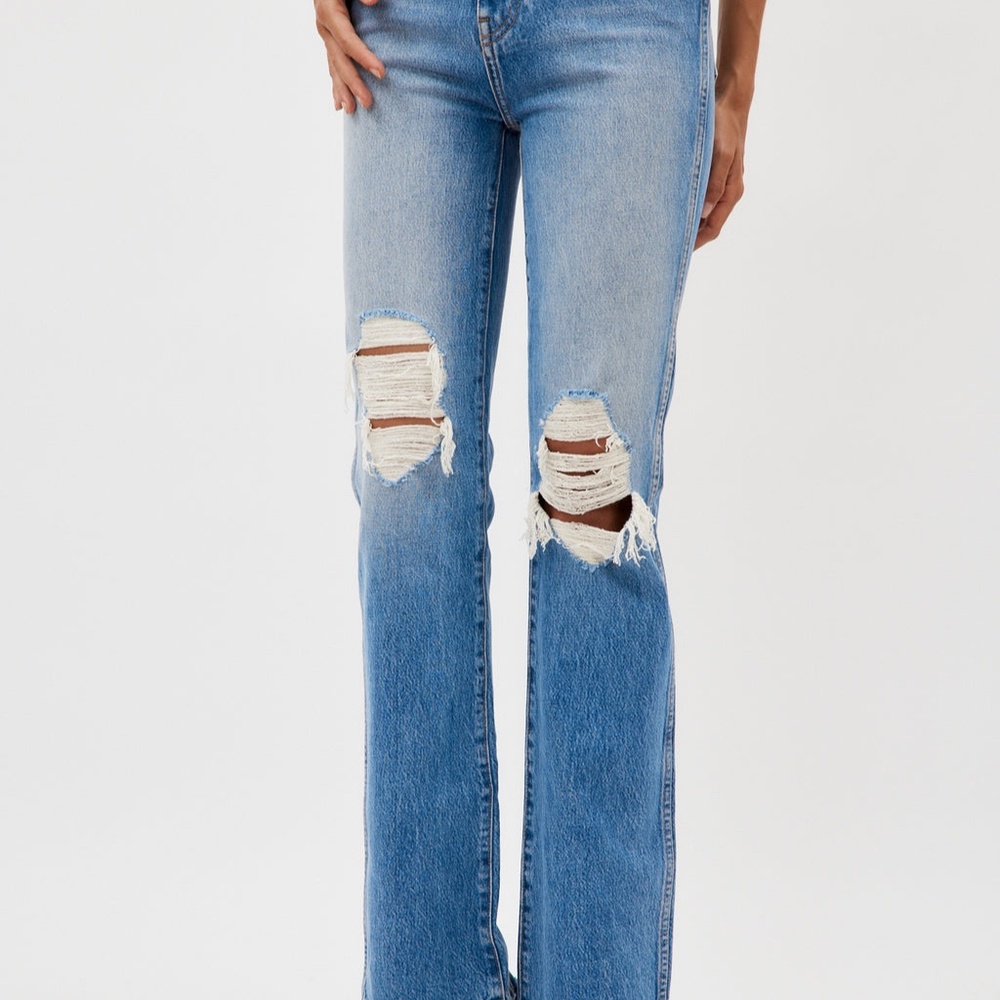 KHAITE Danielle Jean in Distressed Portland wash
